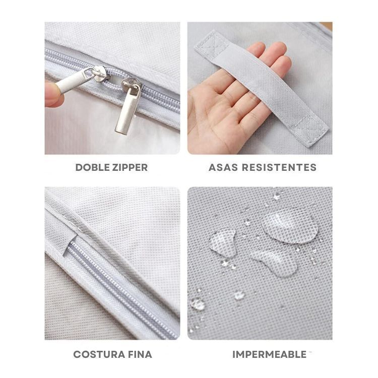 Set 3 Bolsas De Mano Equipaje Ropa Resistente-3