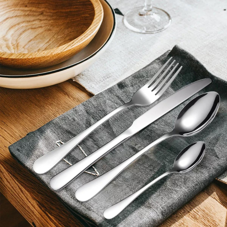 Set De 24 Cubiertos De Acero Inoxidable Deluxe-4