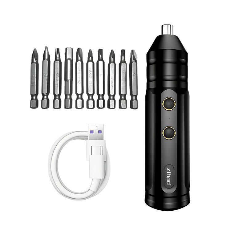 Destornillador Recargable Portátil con Accesorios-1