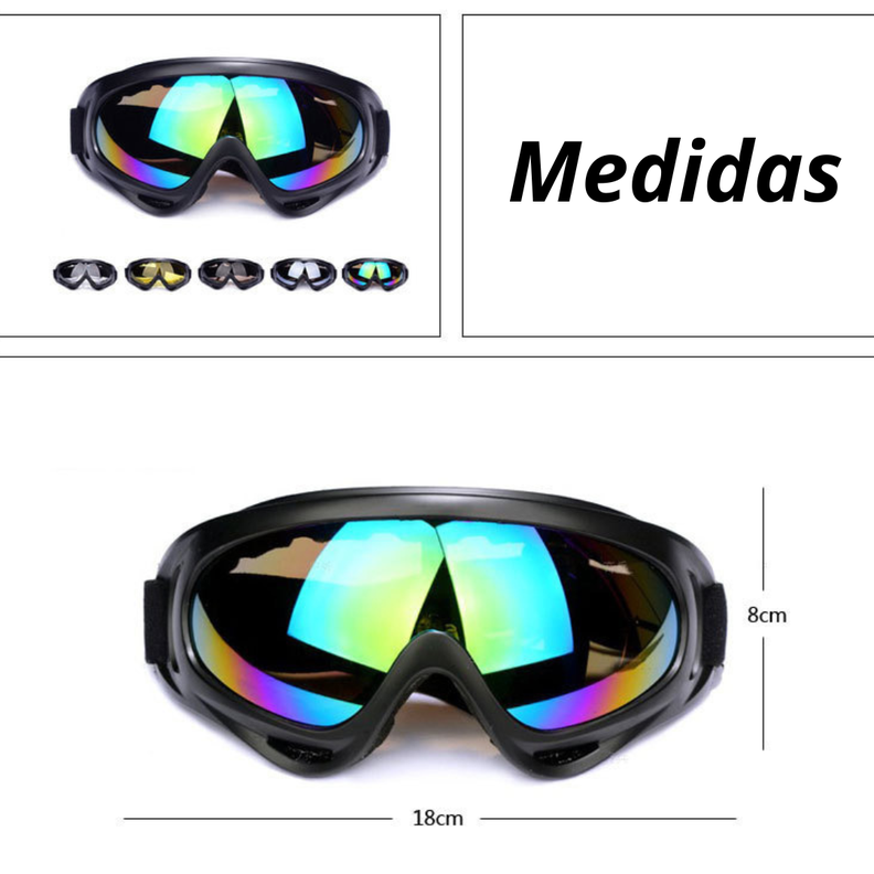 Antiparras Gafas De Sol Lentes De Nieve Ski Snowboard-4