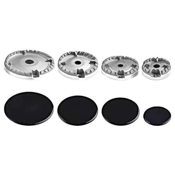 Juego 4 Quemadores Y Tapas De Cocina A Gas-1