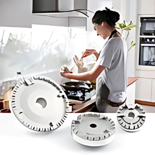 Juego 4 Quemadores Y Tapas De Cocina A Gas-4
