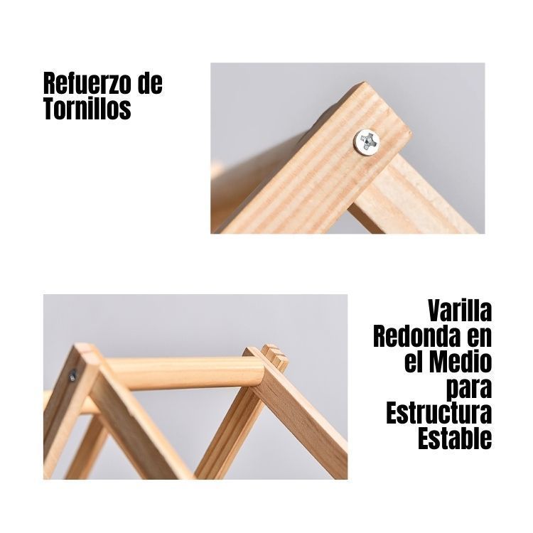 Estante Para 10 Botellas de Vino Plegable-2