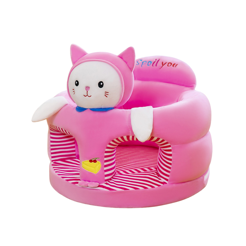 Asiento De Bebe Acolchado De Peluche Seguridad Anticaida