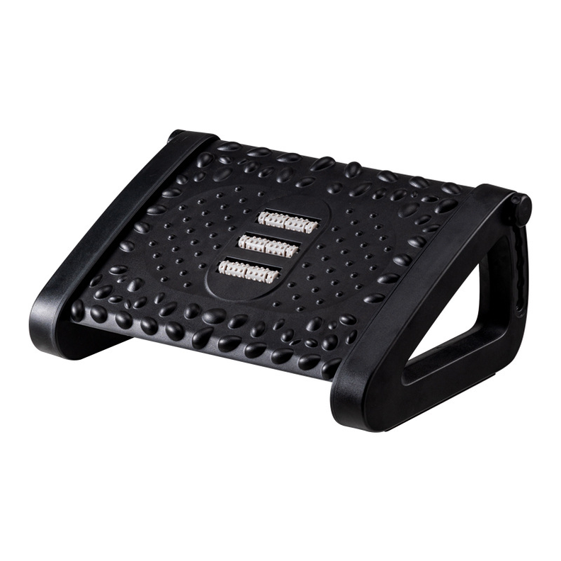 Reposapiés Rodillos De Masaje Pedal Ajustable Ergonomico-0
