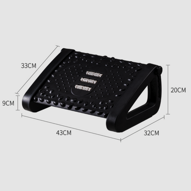 Reposapiés Rodillos De Masaje Pedal Ajustable Ergonomico-2