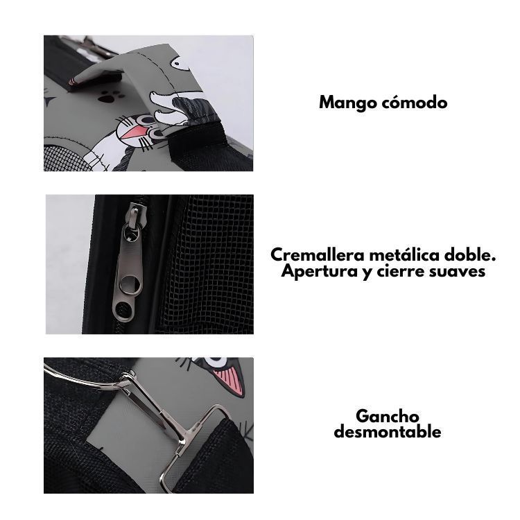 Bolso De Traslado Para Gatos O Perros De Raza Pequeña-4