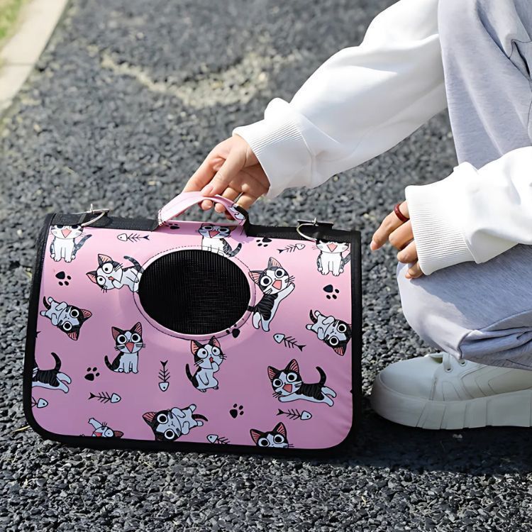 Bolso De Traslado Para Gatos O Perros De Raza Pequeña-5