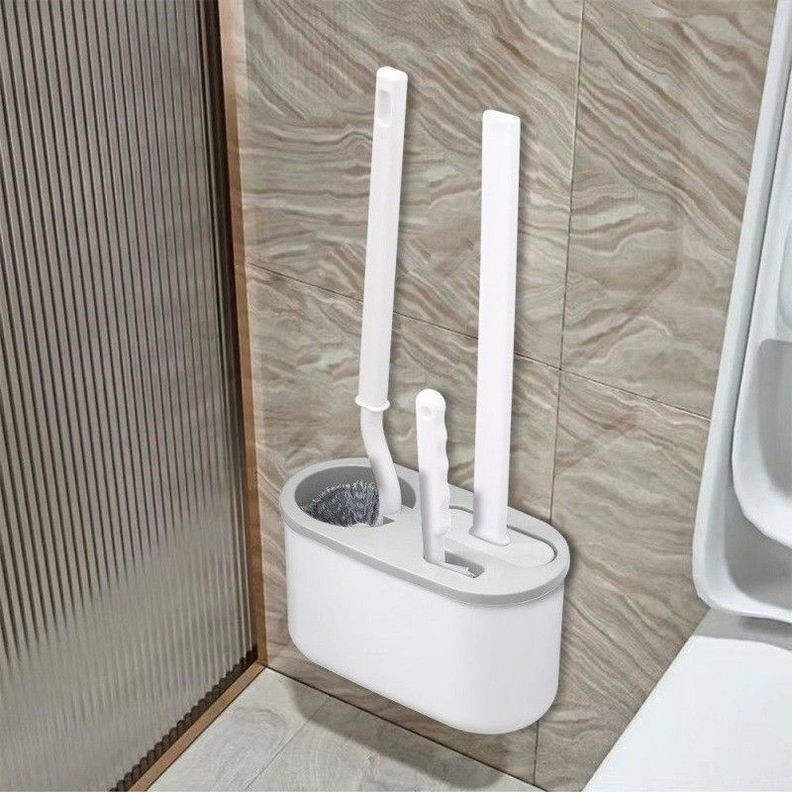 Juego de 3 Cepillos Escobillas Moderno para Inodoro De Baño-4