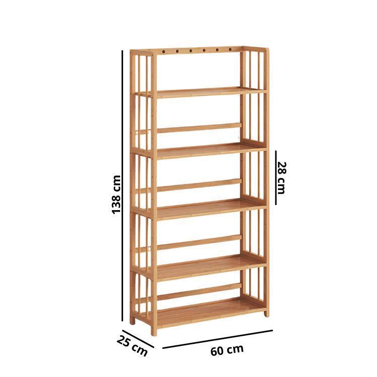 Estante Rectangular de Madera 5 Niveles 138 x 60cm-2