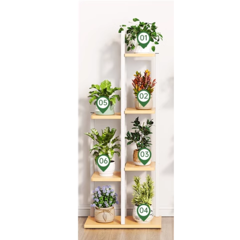 Soporte De 7 Espacios Para Macetas Plantas Decorativo-2