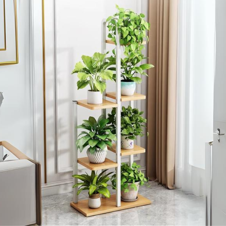 Soporte De 7 Espacios Para Macetas Plantas Decorativo-3