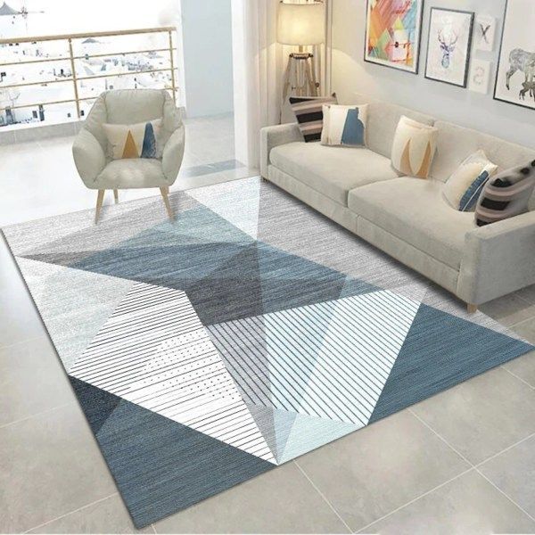 Alfombra Mediana 3d Moderna Para Living Hogar 120 X 160 Cm-0