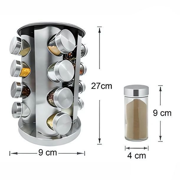 Rack Especiero 16 Botellas Con Rotacion 360°-3