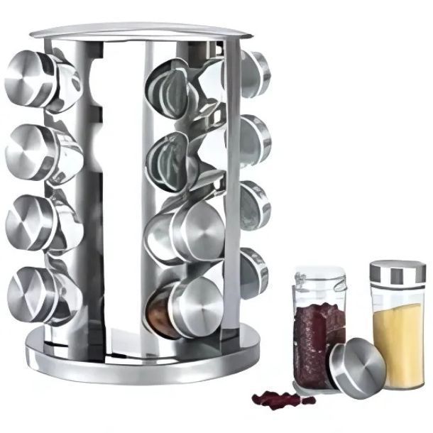 Rack Especiero 16 Botellas Con Rotacion 360°-4