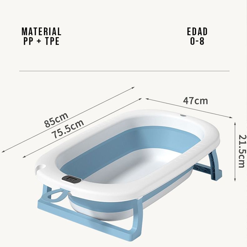 Bañera Plegable Temperatura Tina De Baño Portatil para Bebes-2