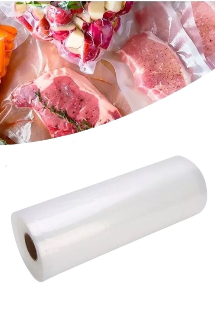 Pack 2 Rollo Bolsas 28cm x 5m Para Sellar Al Vacío-0