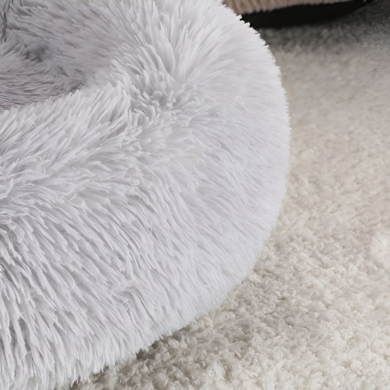 Cama De Felpa Para Perros De Raza Grande 100cm De Diámetro-3