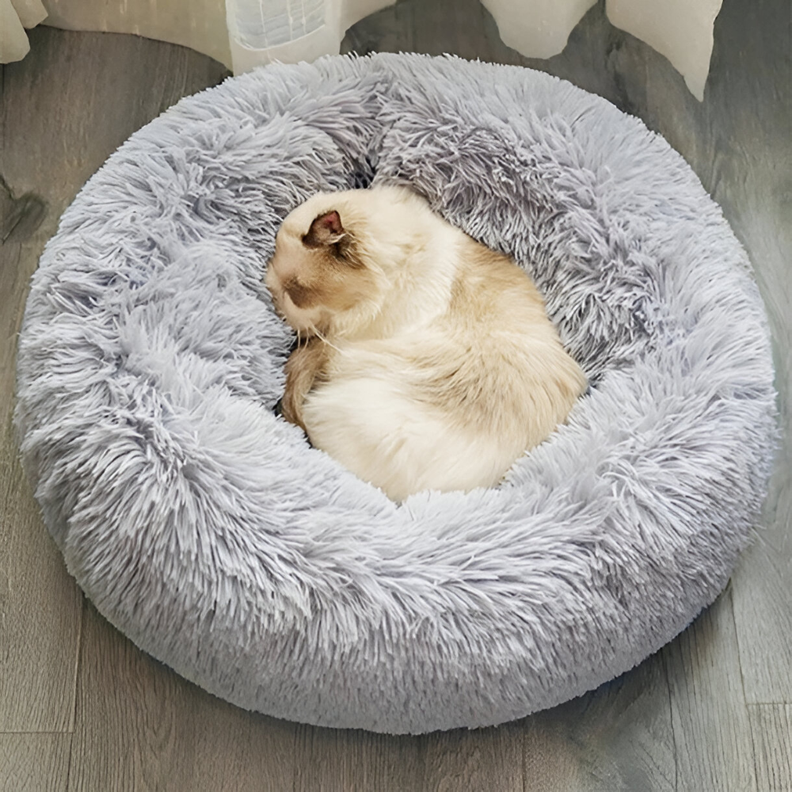 Cama De Felpa Para Perros De Raza Grande 100cm De Diámetro-5