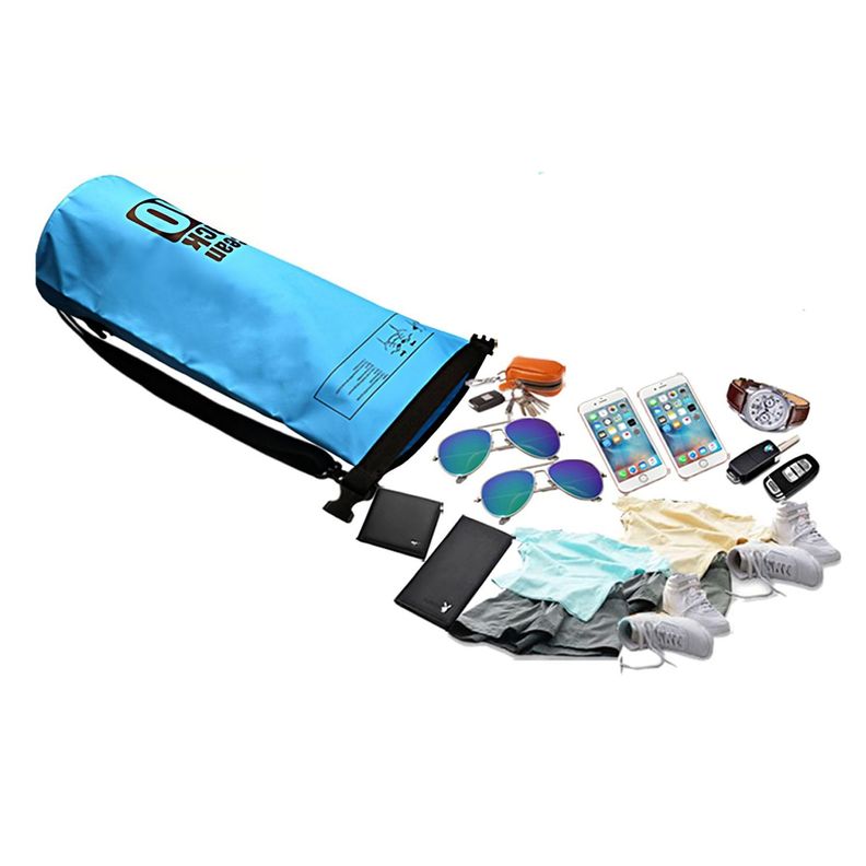 Bolsa Flotante PVC Impermeable Para Camping Aire Libre - Negro-2