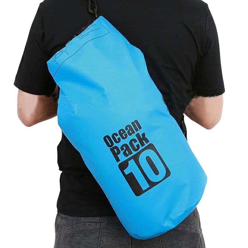 Bolsa Flotante PVC Impermeable Para Camping Aire Libre - Negro-3