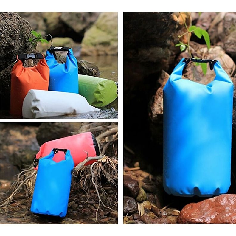 Bolsa Flotante PVC Impermeable Para Camping Aire Libre - Negro-4