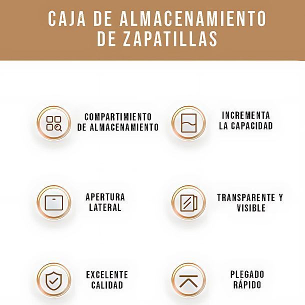 Pack 6 Mostradores Cajones Vitrina Zapatero Apilables-5