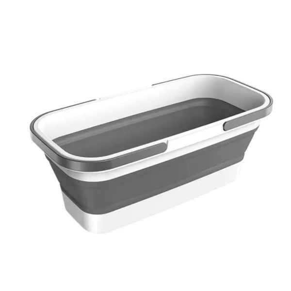 Palangana 15 Lts Plegable Portatil Lavable Hogar Blanco