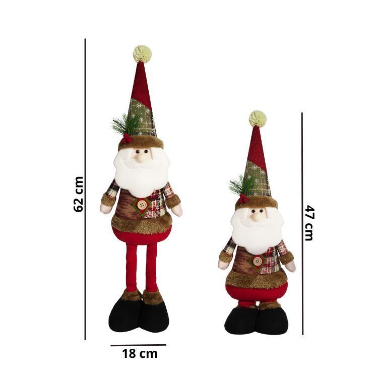 Set 3 Adornos Navideños Muñecos Extensibles-2