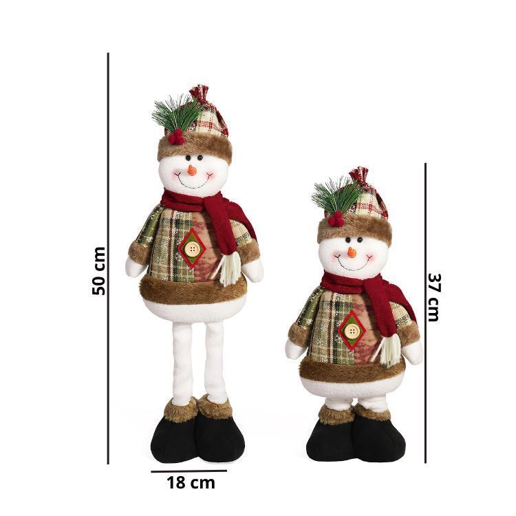 Set 3 Adornos Navideños Muñecos Extensibles-3