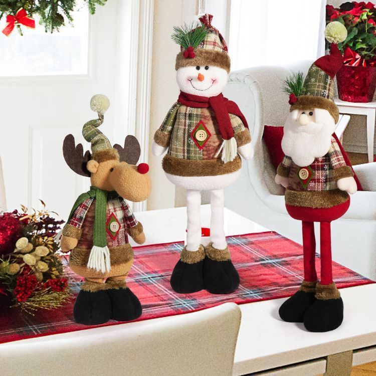 Set 3 Adornos Navideños Muñecos Extensibles-5