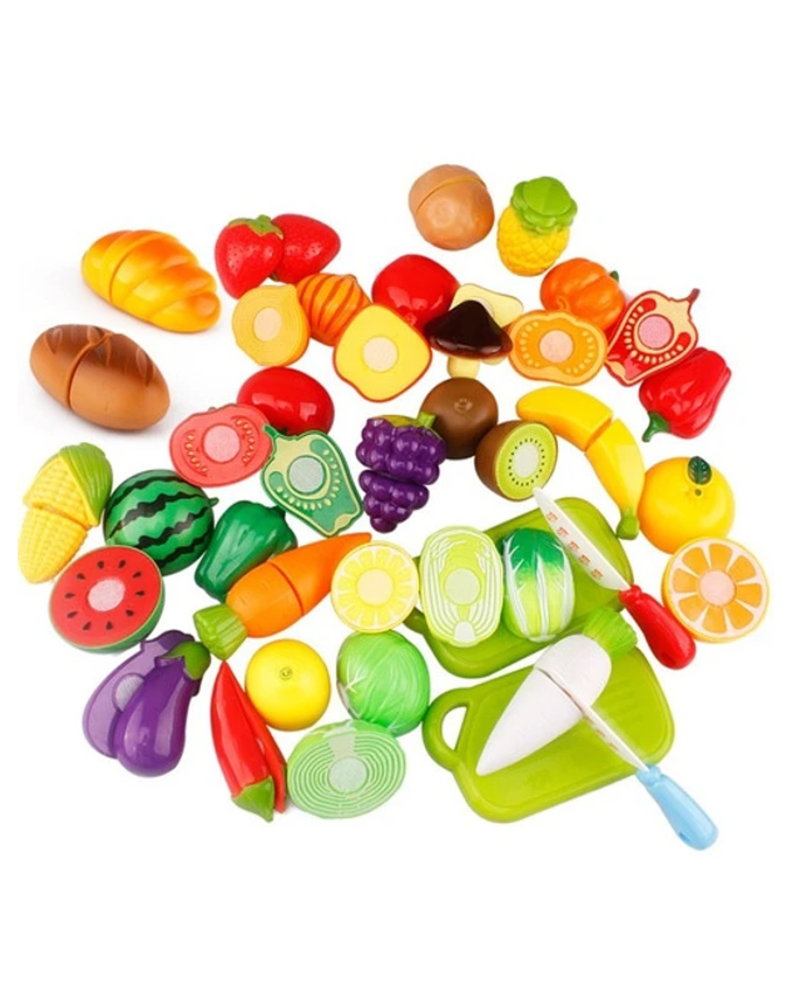 Juguete De Corte De Cocina De Frutas Y Verduras 29 Piezas-0