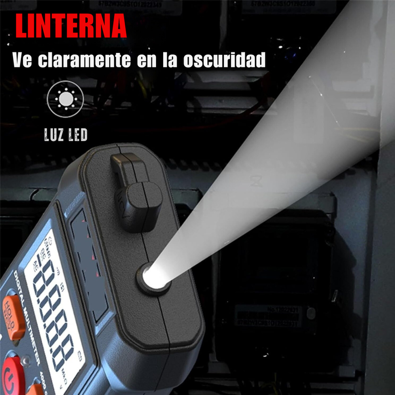 Tester Multímetro Digital Inteligente Amperaje Y Voltaje T1-2