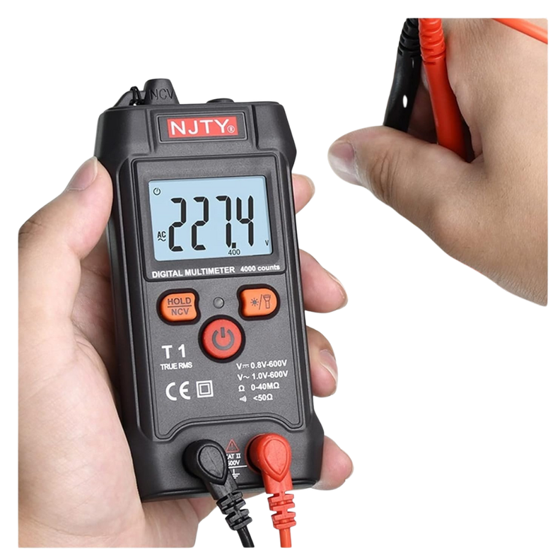 Tester Multímetro Digital Inteligente Amperaje Y Voltaje T1-3