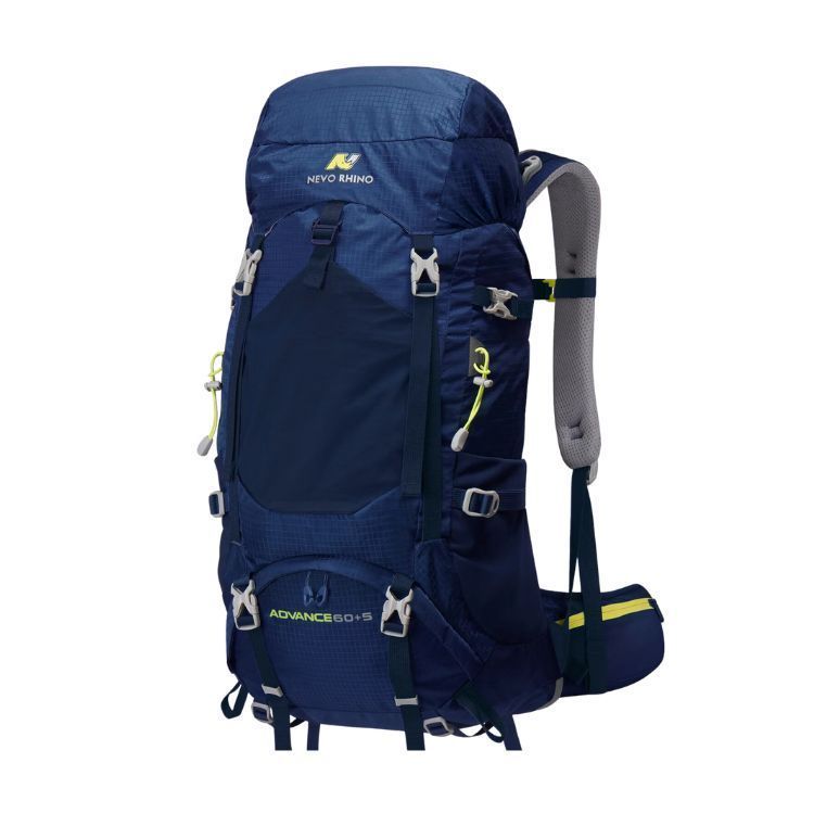 Mochila de Senderismo 65L Montanismo Impermeable y Liviana