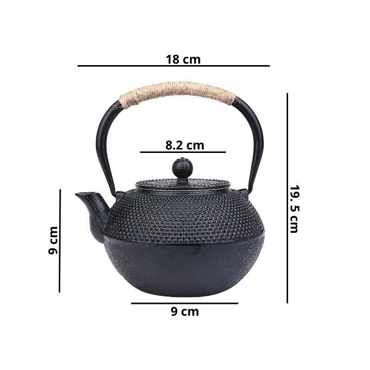 Tetera De Hierro Fundido 1.2L Estilo Japonés Antiguo-1