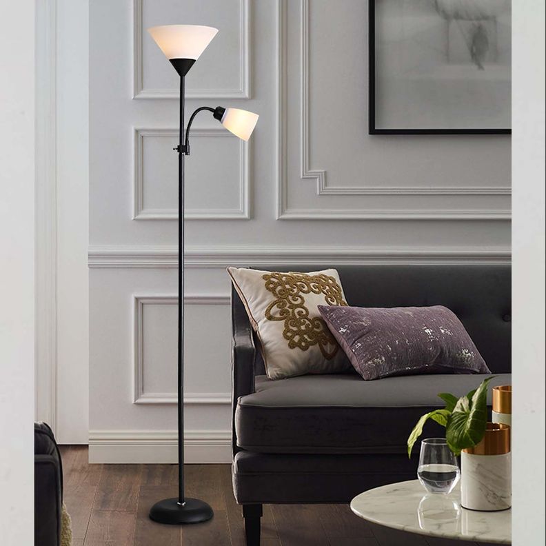 Lampara De Pie Ajustable Nordica Elegante Decorativa-1