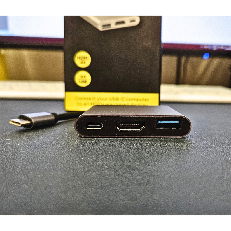 Adaptador Multipuerto 3 En 1 USB Tipo C 3.0 a HDMI 4K-2