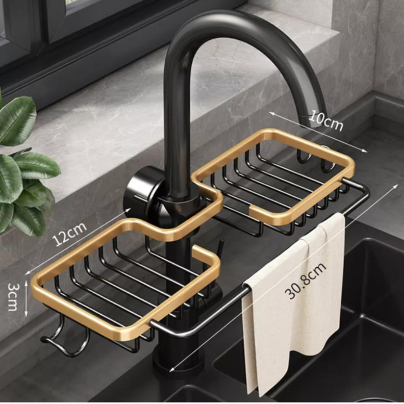 Rejilla De Aluminio Para Fregadero De Cocina Color Dorado-4