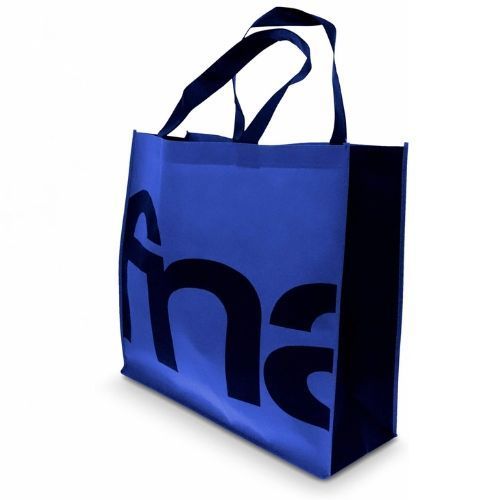 Bolsa Ecologica De Compras Reutilizable TNT Supermercado Azul