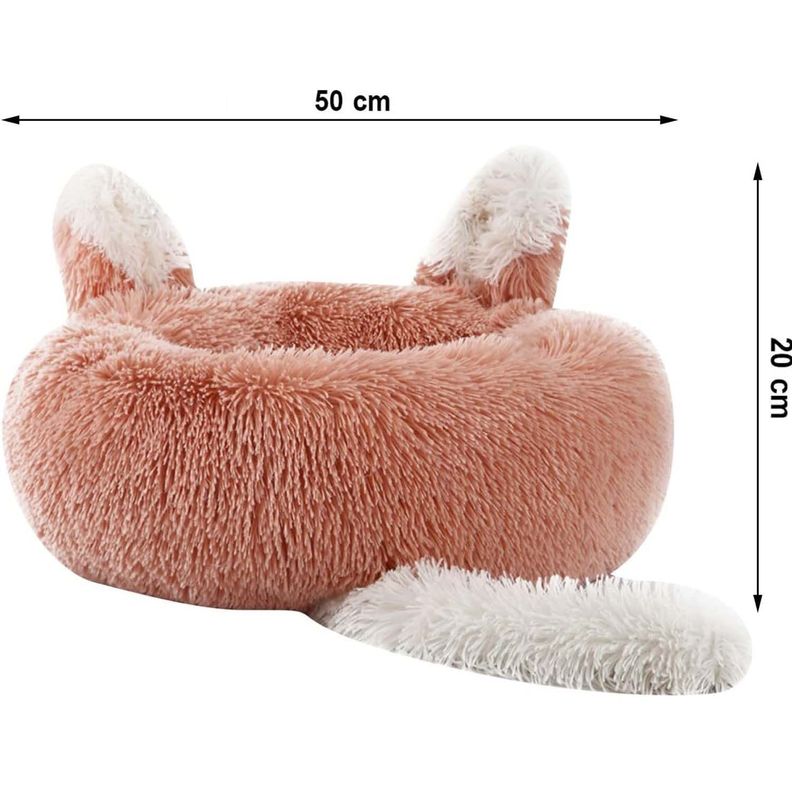 Cama Redonda Tipo Orejas Perros y Gatos 50CM Anti-2