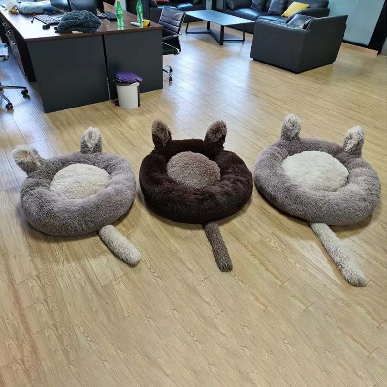 Cama Redonda Tipo Orejas Perros y Gatos 50CM Anti-3