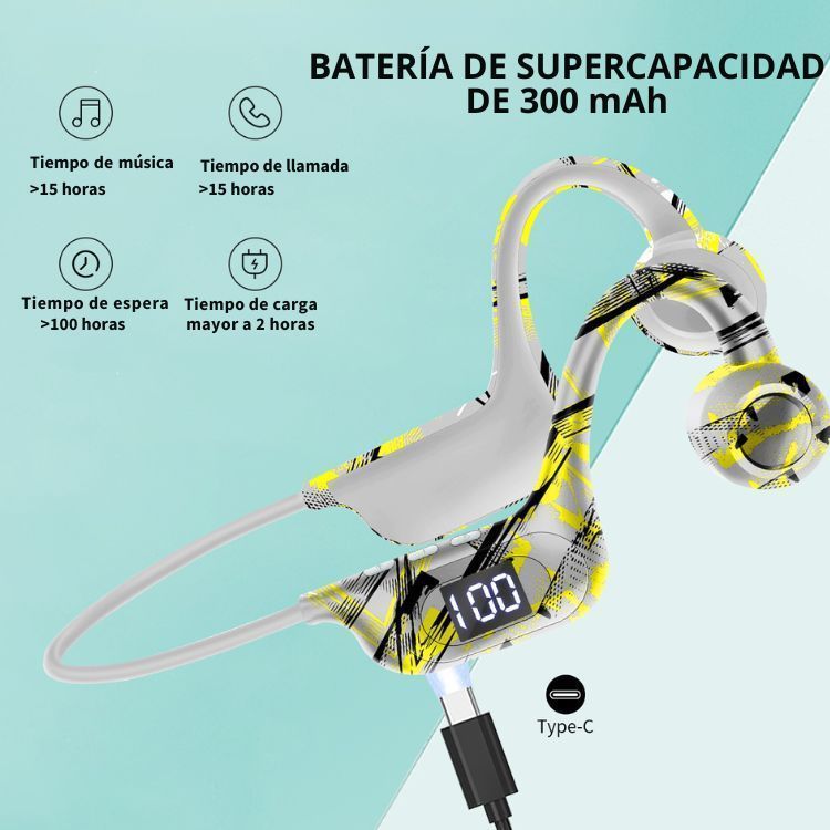 Audífonos Manos Libres Flexible Deportes Bluetooth-2