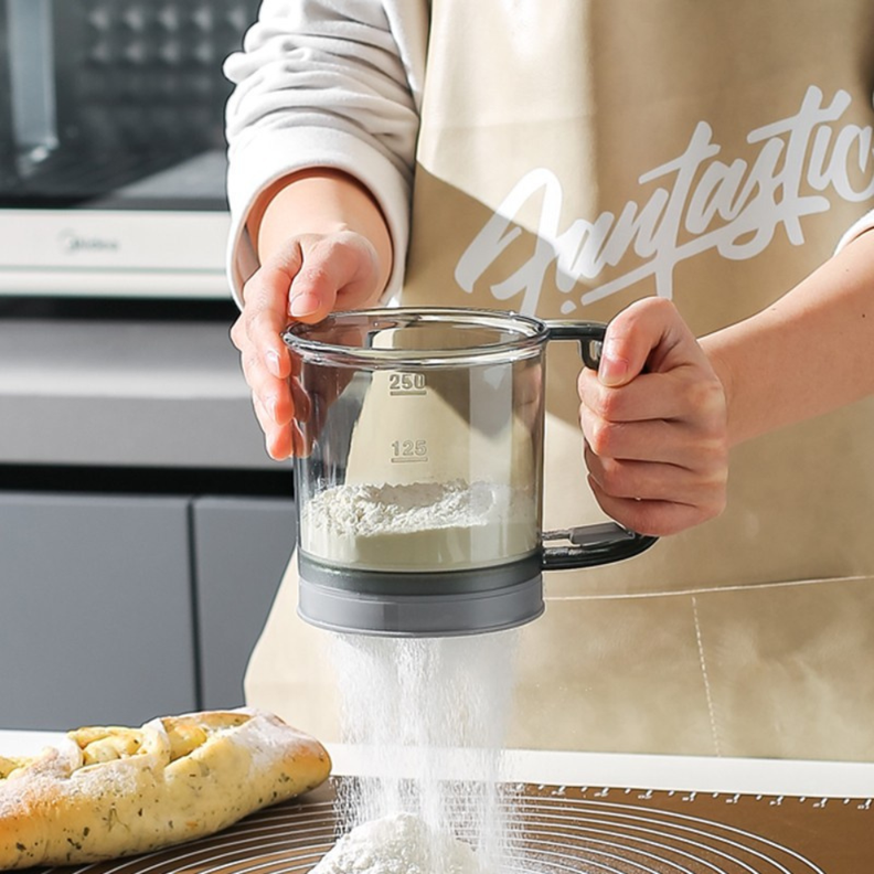 Cernidor Tamizador Harina Para Repostería Doble Filtro 250Gr-3
