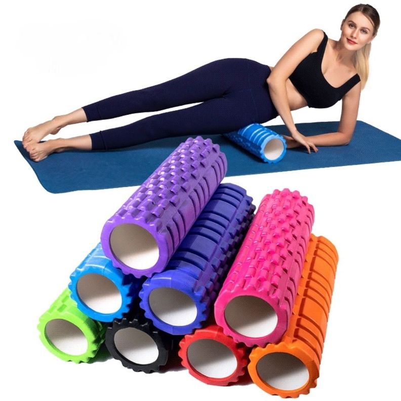 Rodillo Resina Para Yoga Masaje Muscular Ejercicio-1