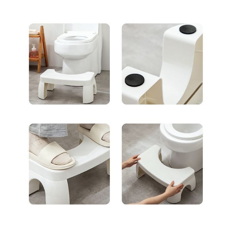 Escalón Taburete de Baño Ergonómico Reposa Pies-2