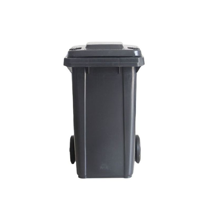 Contenedor Cubo Basurero Grande Con Tapa y Ruedas 120L-0