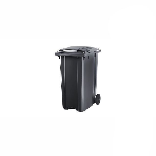 Contenedor Cubo Basurero Grande Con Tapa y Ruedas 120L-1