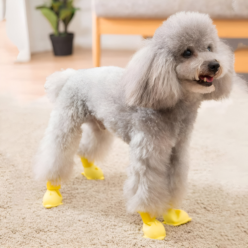Zapatos Para Perros De Material Impermeable De Silicona-3