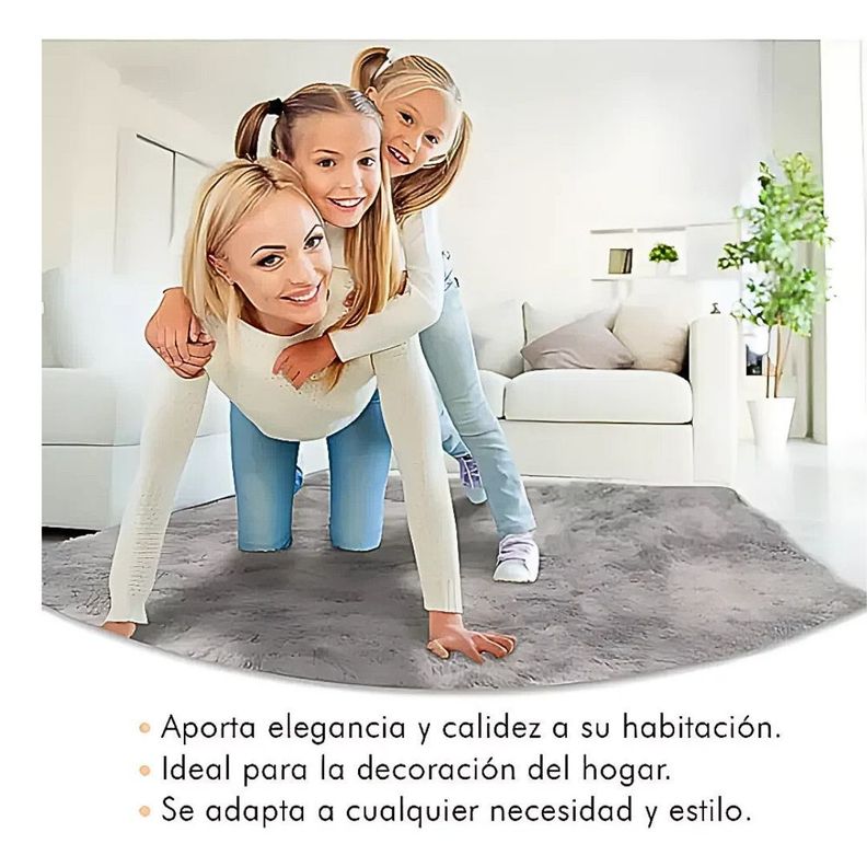 Alfombras Bajada Cama Peluditas Livianas De 160x50 Cm-4